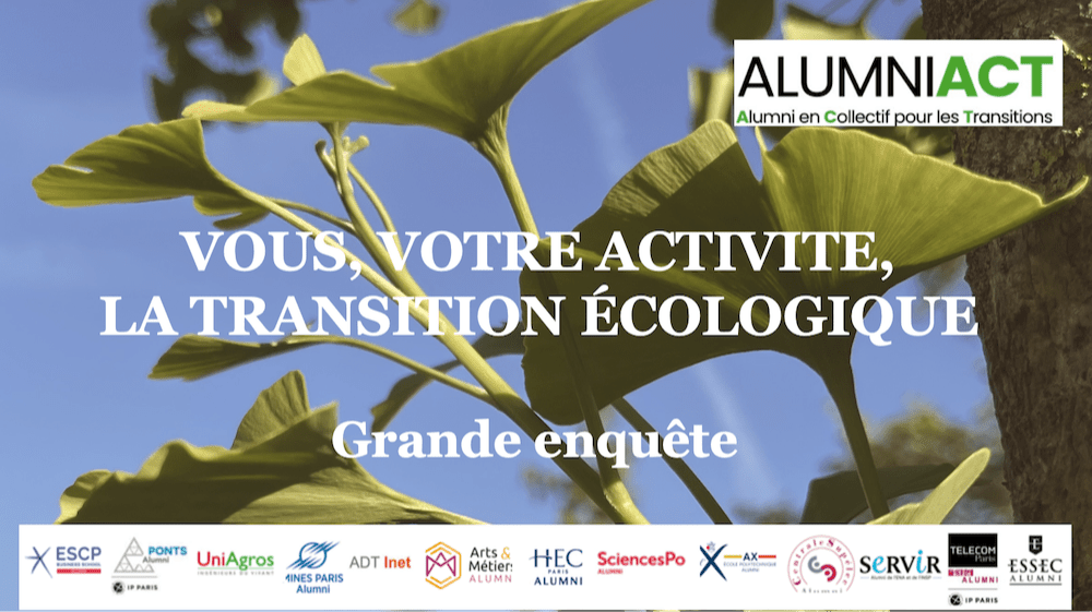 Grande enquête d’Alumni Act : La transition écologique, vous, votre activité