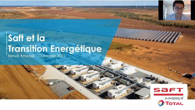 Replay webinaire X-Renouvelables et X-Environnement sur les batteries avec Hervé Amossé, Executive VP chez Saft
