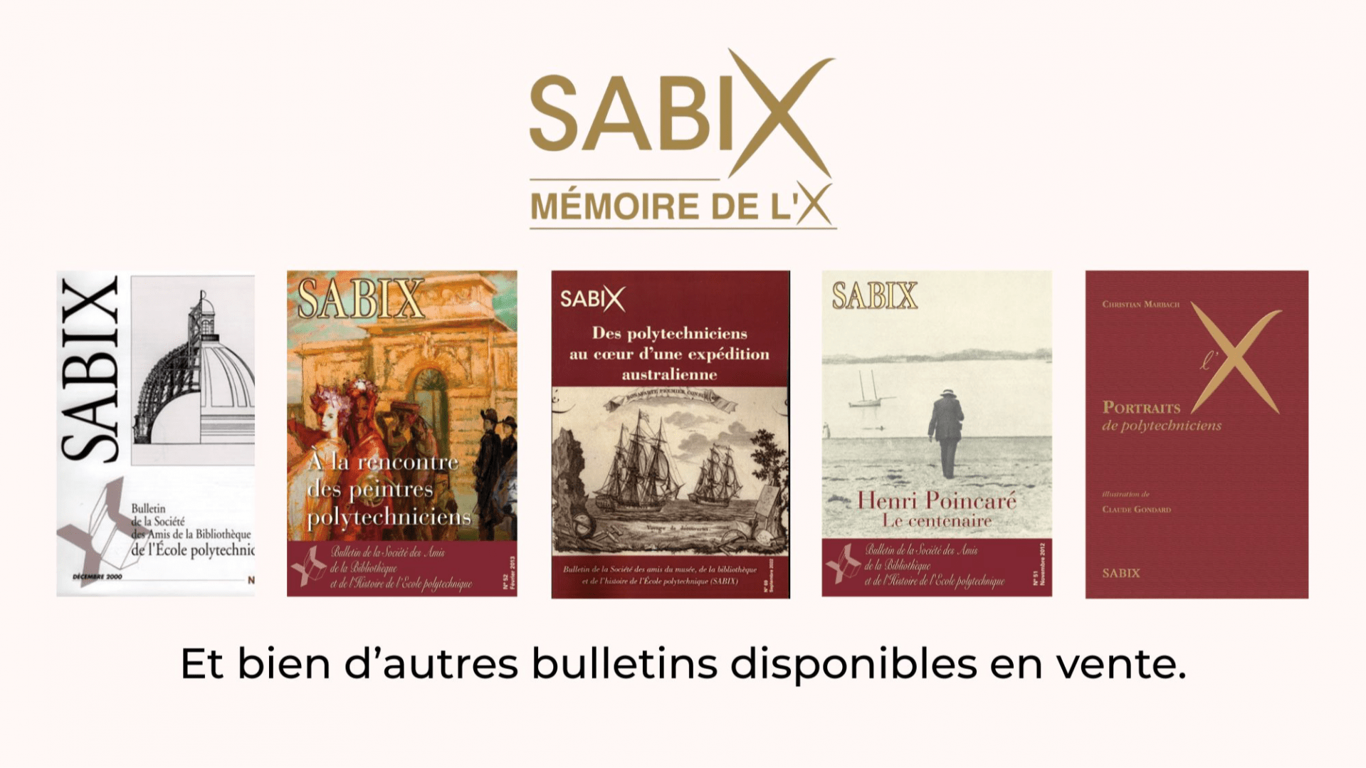 Amateurs d’histoire des sciences, complétez votre collection de publications de la SABIX