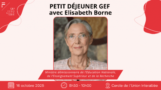 Petit-déjeuner GEF : Elisabeth Borne