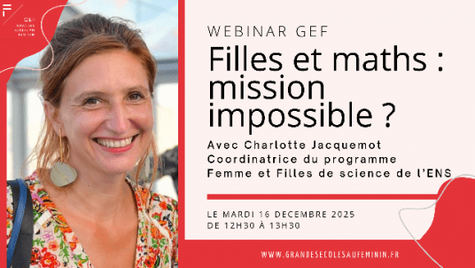Webinaire GEF : Filles et maths, mission impossible ?