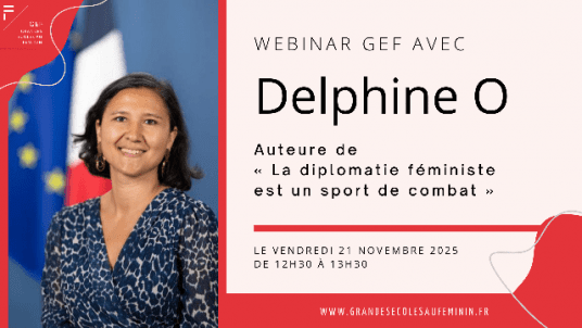 Webinaire GEF : Delphine O, auteure de "La diplomatie féministe est un sport de combat"
