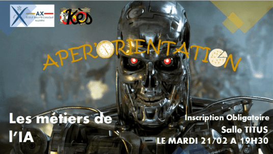 Aper'Orientation : les métiers de l'Intelligence Artificielle  - mardi 21 février à 19H30