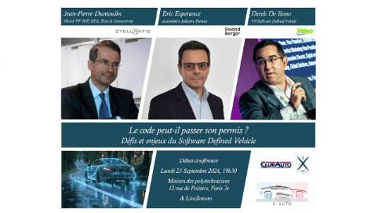 [X-Auto] Débat-Conférence - Le code peut-il passer son permis ? Défis et enjeux du Software Defined Vehicle